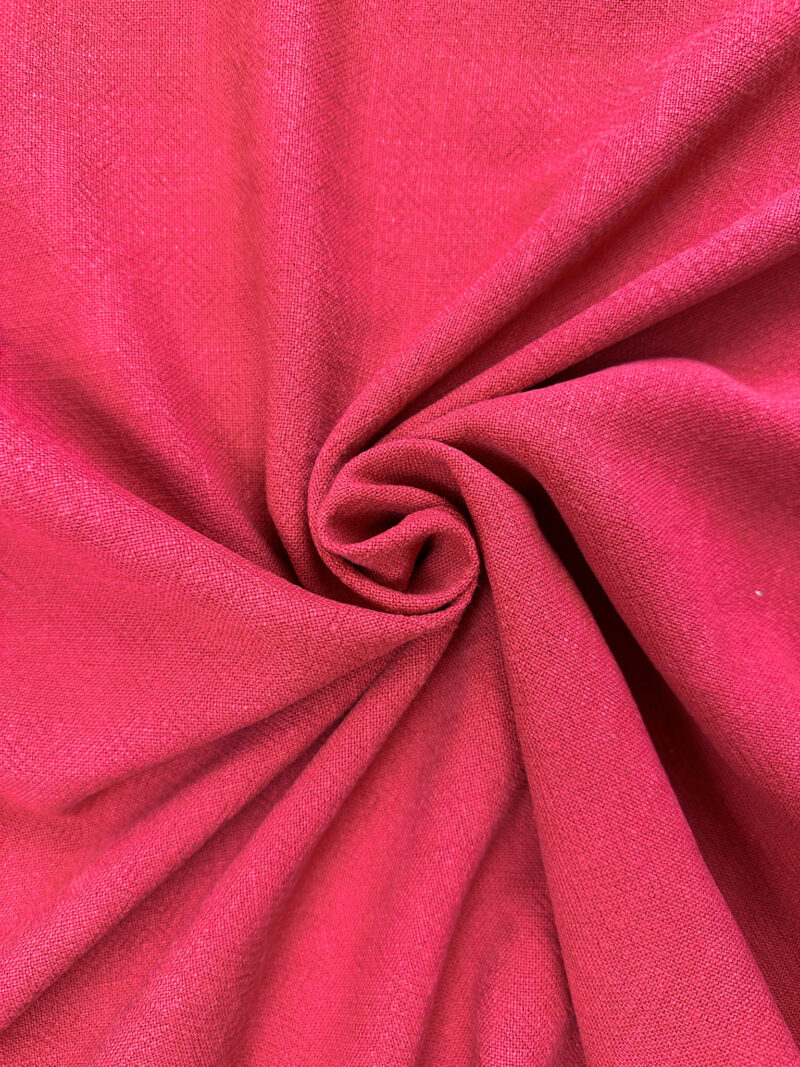 Stone Washed Linen in Red Cotswold Sewing Centres