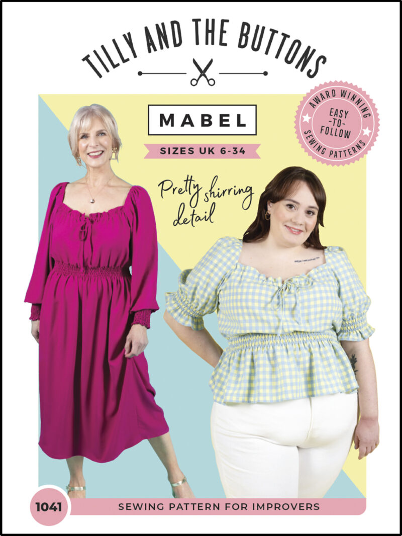 Tilly and Buttons Mabel Dress Blouse sewing pattern cover
