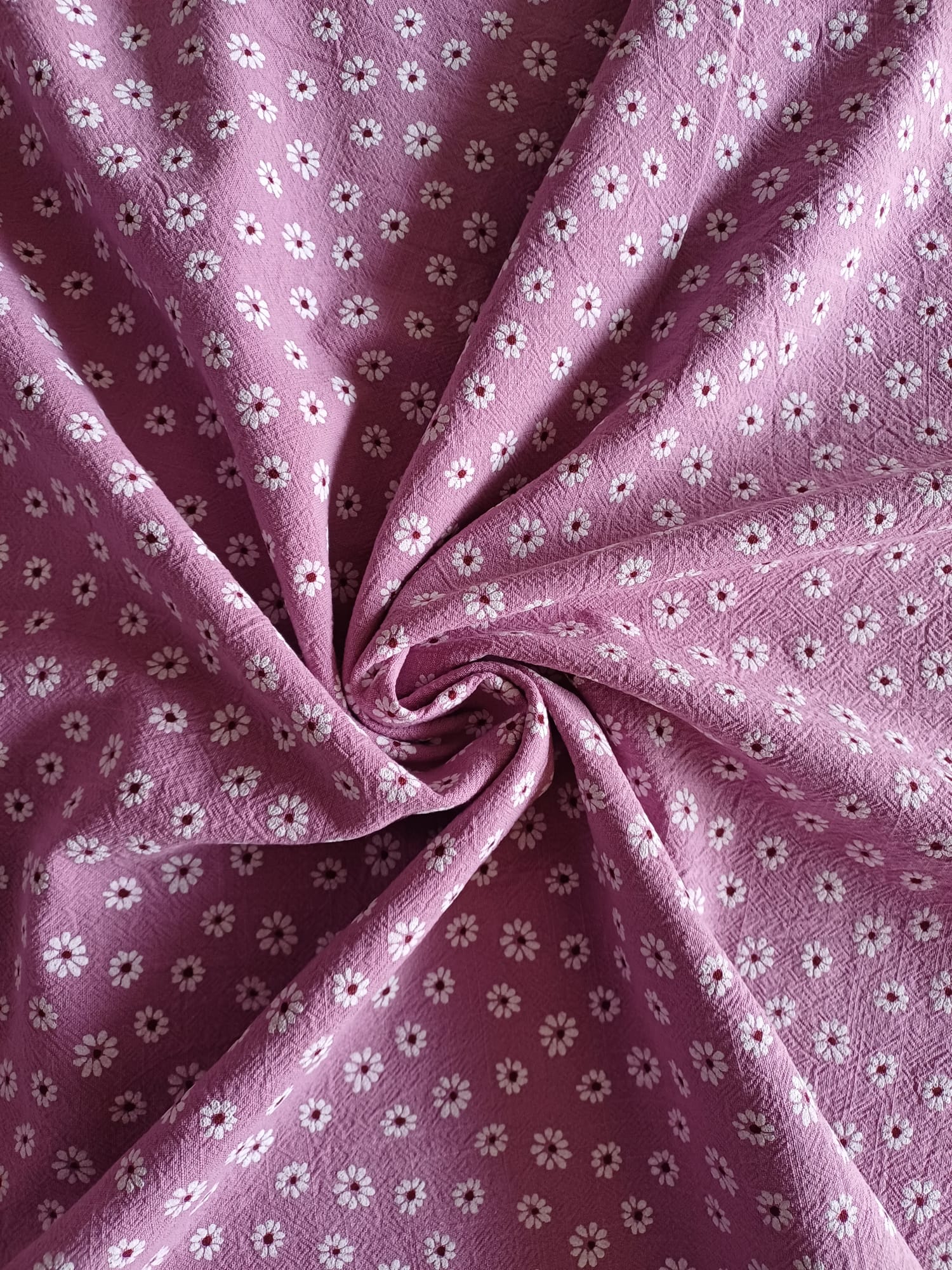 Vintage Flower Washed Cotton Pink Cotswold Sewing Centres