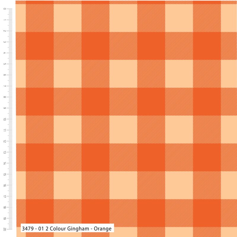 3479 01 2 Colour Gingham Orange Web Image