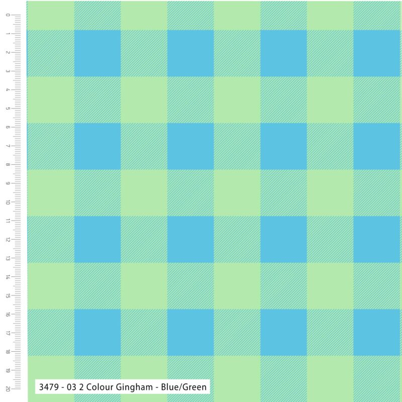 3479 03 2 Colour Gingham Blue Green Web Image
